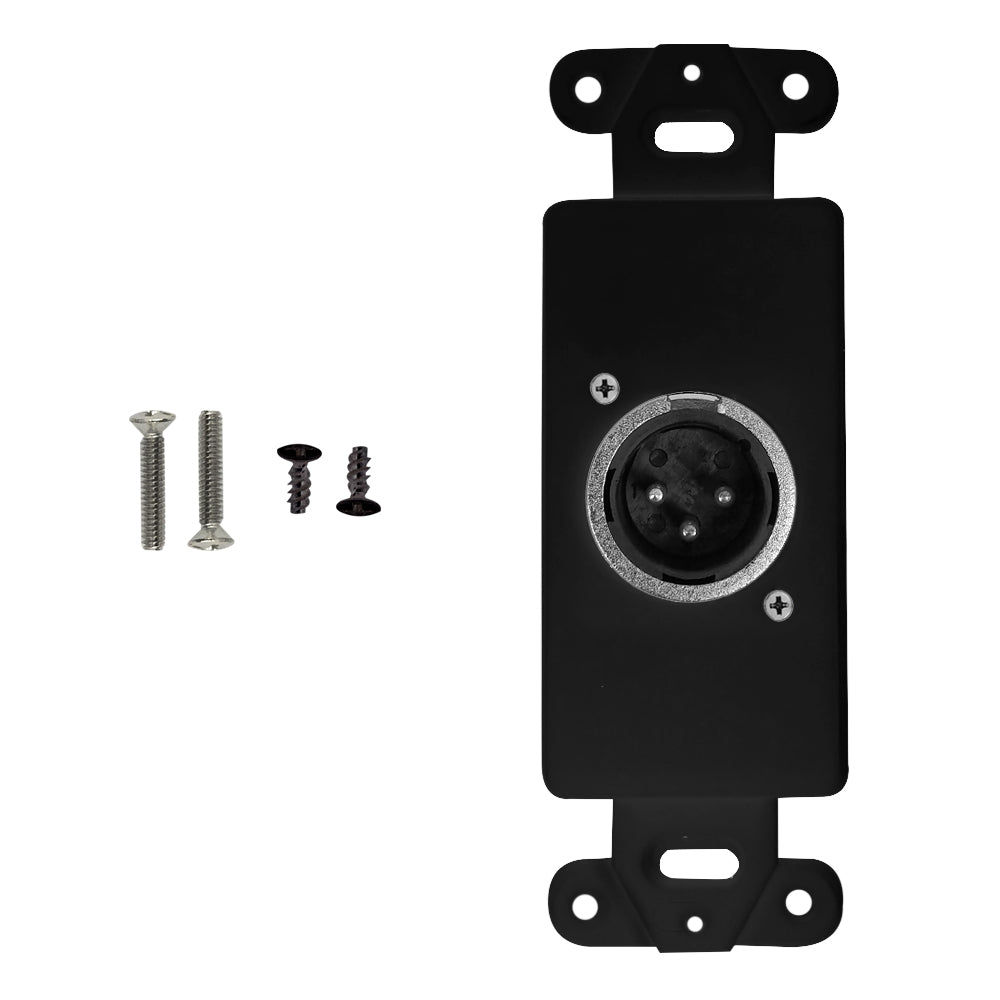Black Decora Strap - 1x XLR Male