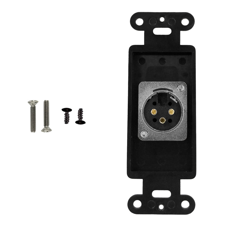 Black Decora Strap - 1x XLR Male