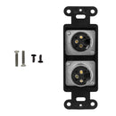 Black Decora Strap - 2x XLR Male