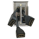 Single Gang SS Wall Plate Kit (3x HDMI, 1x CAT6)