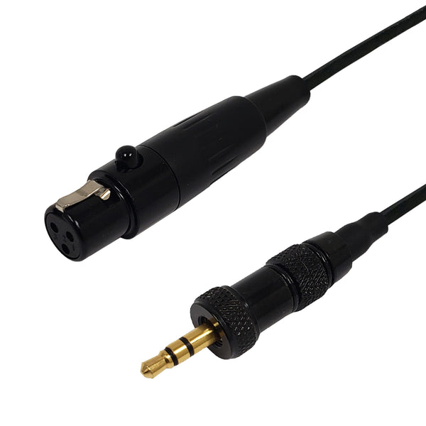 Premium Phantom Cables Mini-XLR Female To 3.5mm Locking Male Cable
