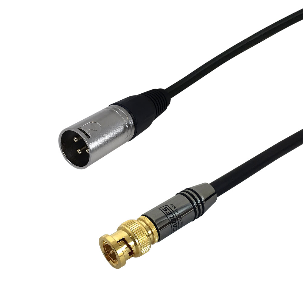 Premium Phantom Cables XLR Male to BNC Male Unbalanced Cable