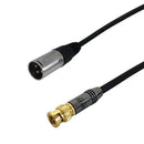 Premium Phantom Cables XLR Male to BNC Male Unbalanced Cable
