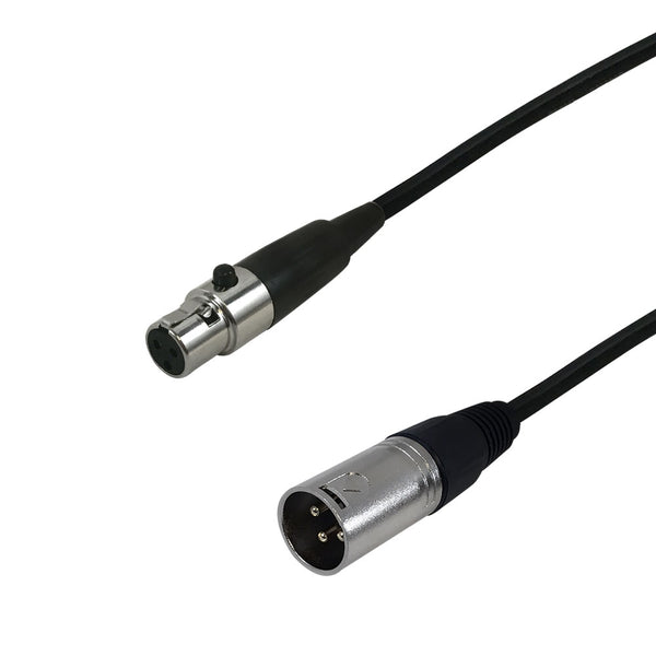Premium Phantom Cables Balanced XLR Male to mini-XLR Female Cable