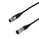 Premium Phantom Cables Balanced mini-XLR Male to mini-XLR Female Cable