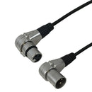 Premium Phantom Cables XLR Microphone Right Angle Male To Right Angle Female Cable FT4