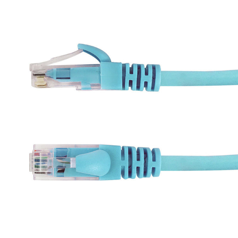 RJ45 Cat6a UTP 10GB Molded Patch Cable - Premium Fluke® Patch Cable Certified - CMR Riser Rated