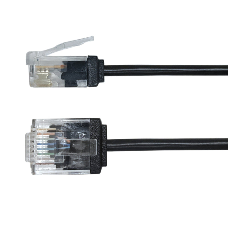Cat6A UTP Micro-Thin Molded Patch Cable - 32AWG - Riser CMR
