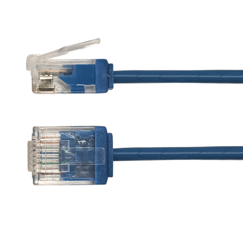 Cat6A UTP Micro-Thin Molded Patch Cable - 32AWG - Riser CMR
