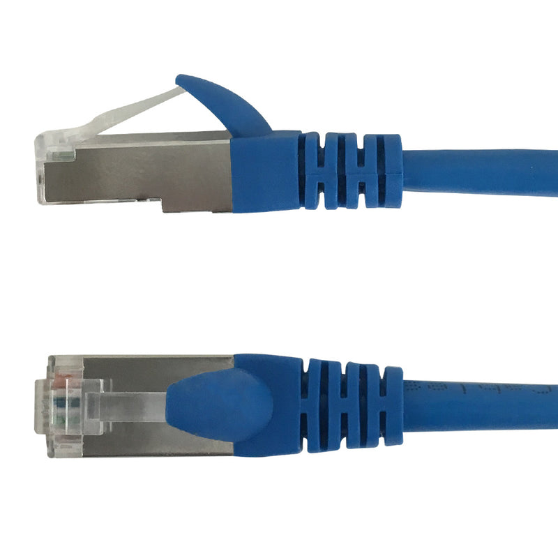 RJ45 Cat6a SSTP 10GB Molded Patch Cable - Premium Fluke® Patch Cable Certified - CMR Riser Rated