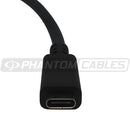 USB 3.1 Type-C Male to Type-C Female Cable 10G 3A